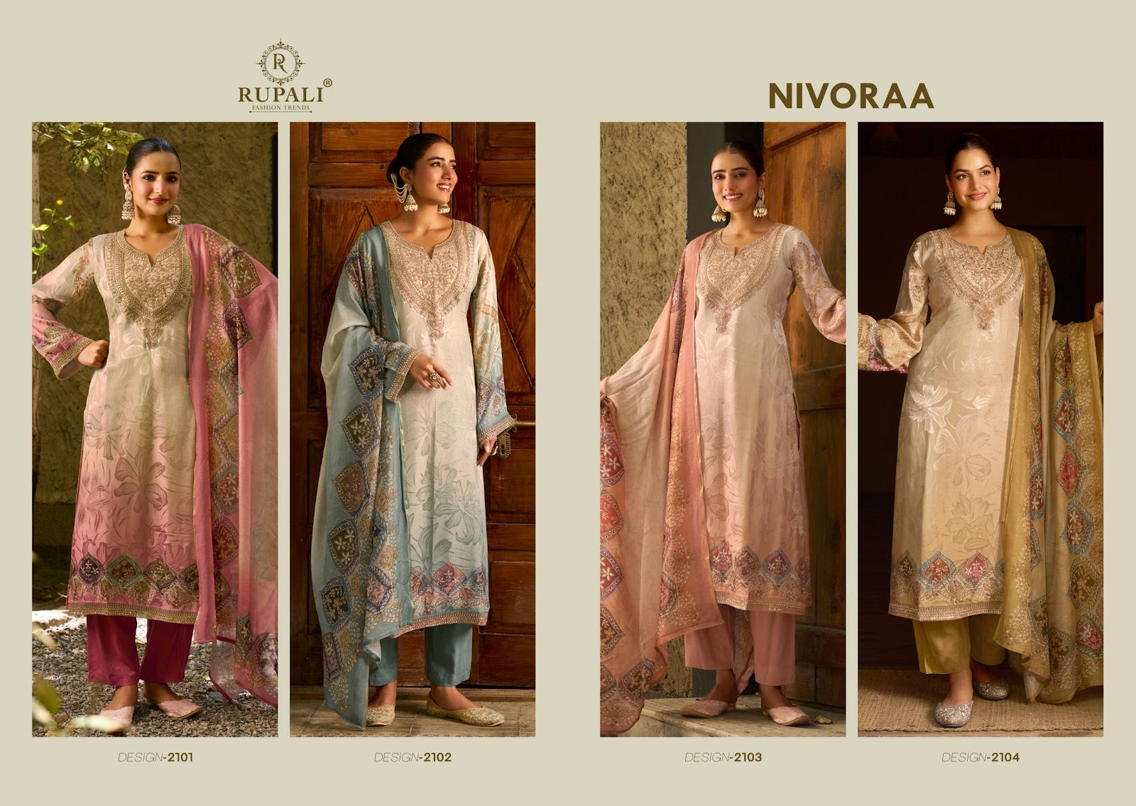 Nivoraa Rupali Gaji Shimmer Pant Style Suits Wholesaler India