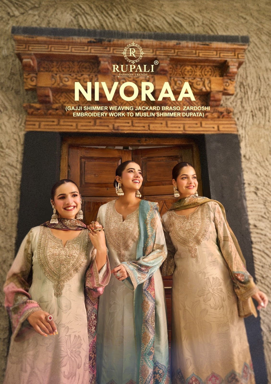 Nivoraa Rupali Gaji Shimmer Pant Style Suits Wholesaler India