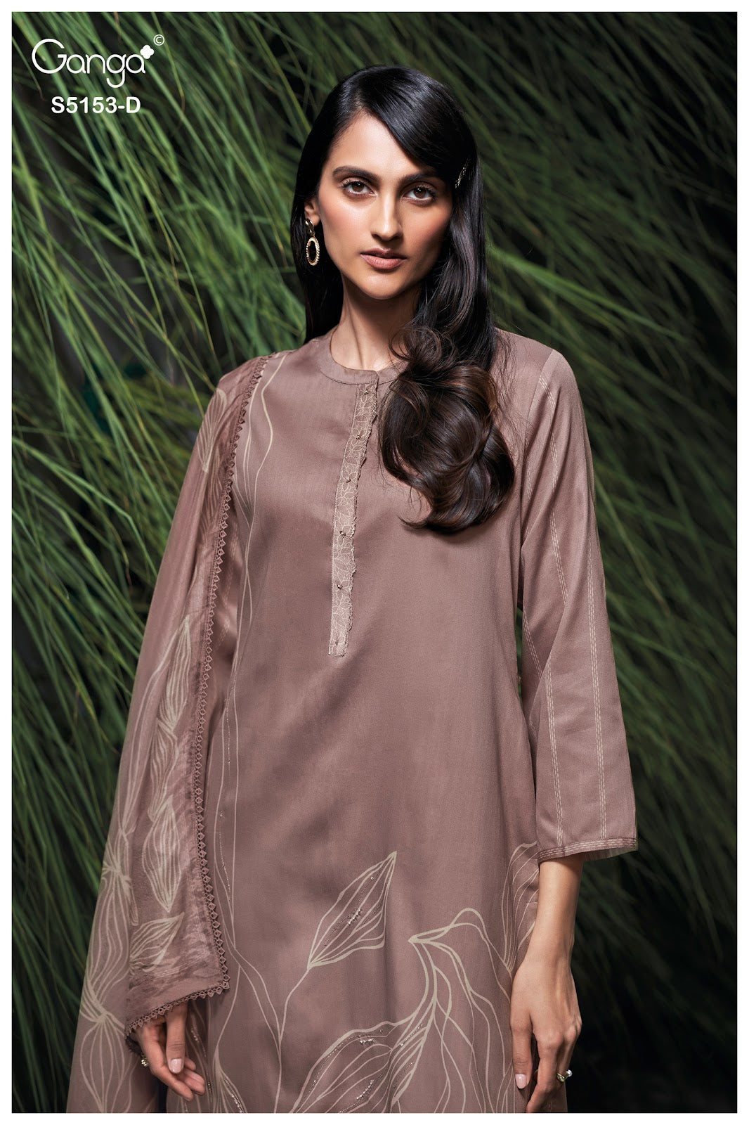 Nivya S5153 Ganga Cotton Satin Pant Style Suits Wholesaler Gujarat