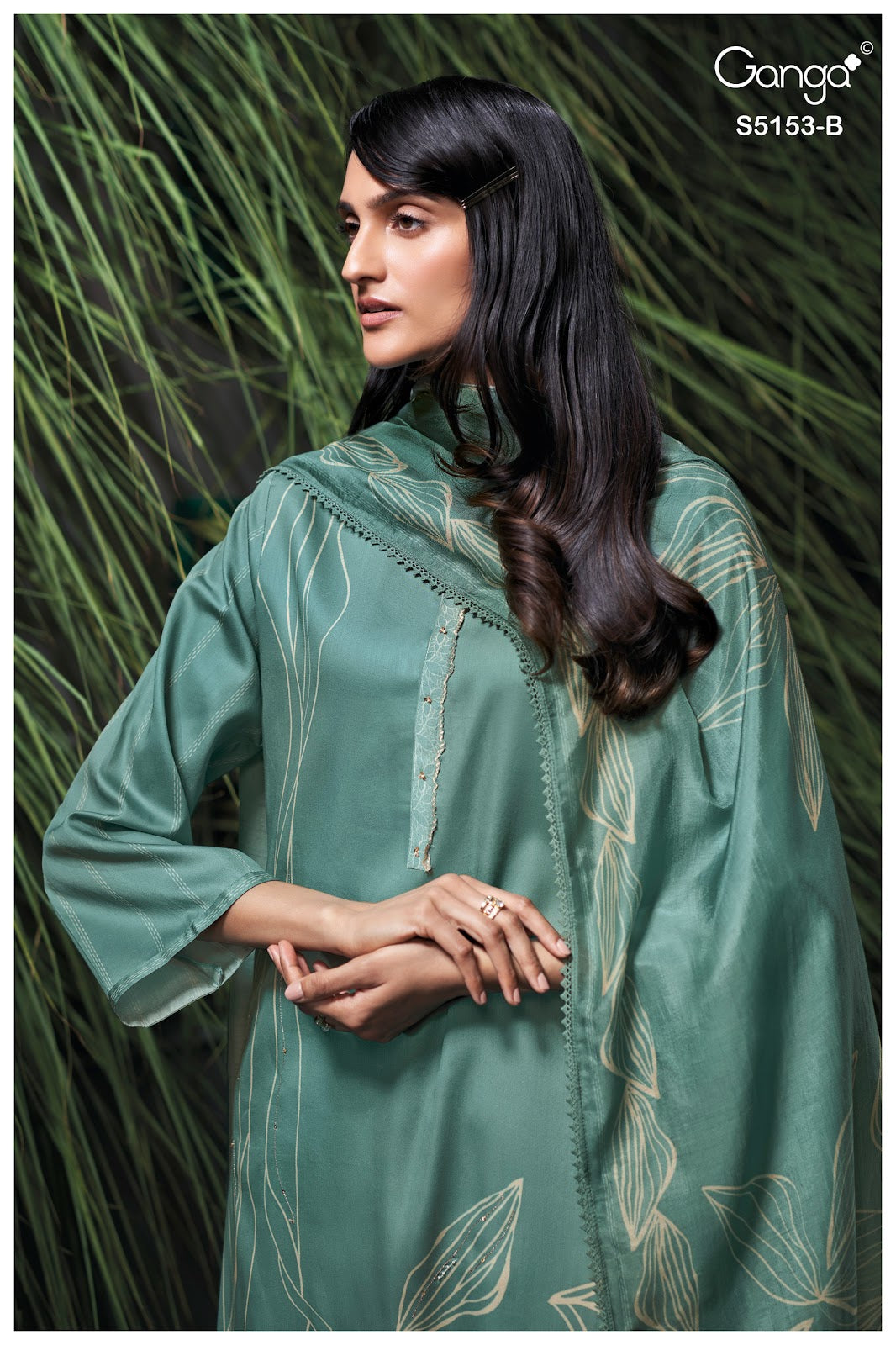 Nivya S5153 Ganga Cotton Satin Pant Style Suits Wholesaler Gujarat