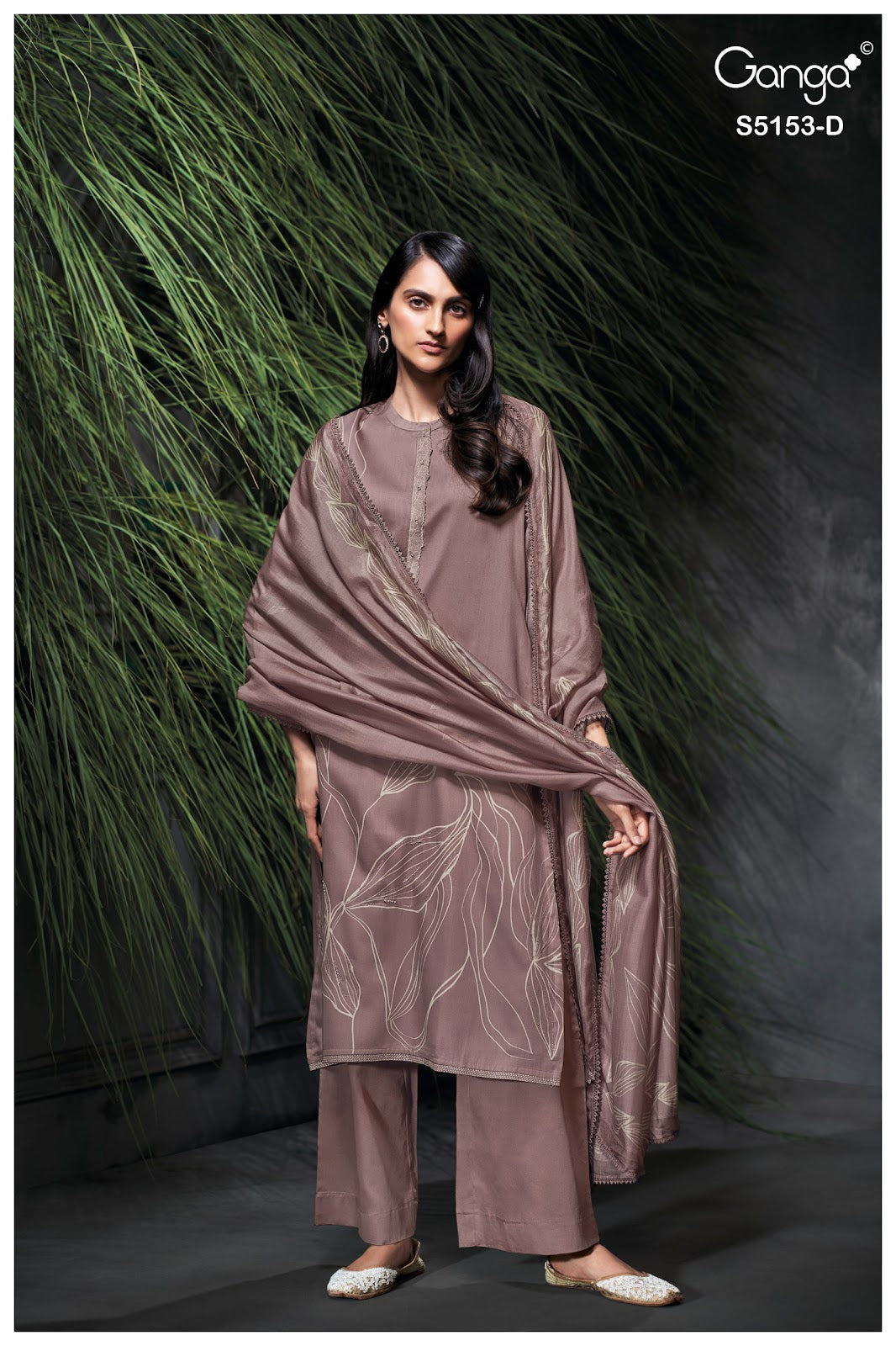 Nivya S5153 Ganga Cotton Satin Pant Style Suits Wholesaler Gujarat