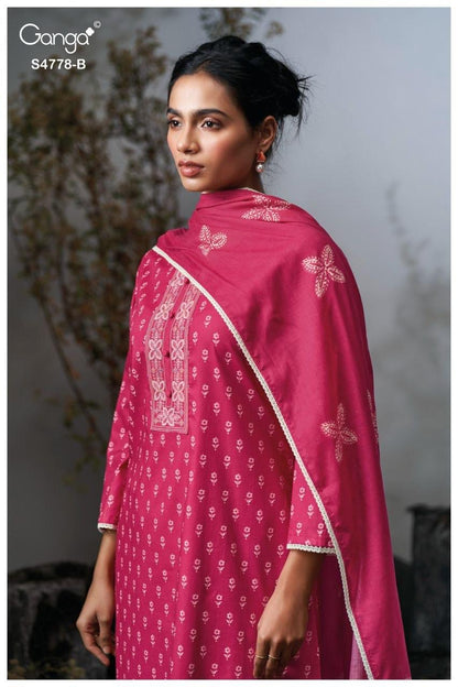 Niyana S4778 Ganga Cotton Pant Style Suits Supplier Gujarat