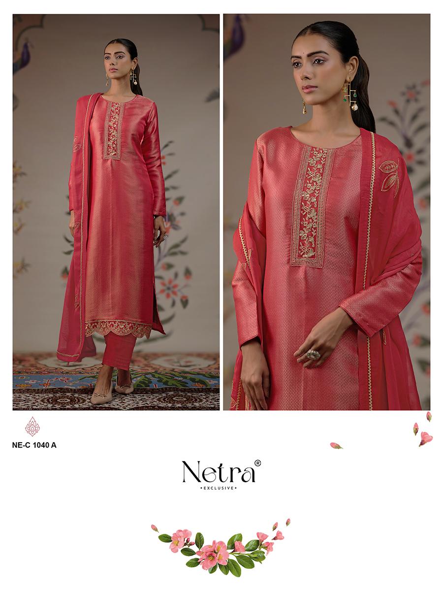Niyati Netra Pure Bemberg Pant Style Suits Exporter India