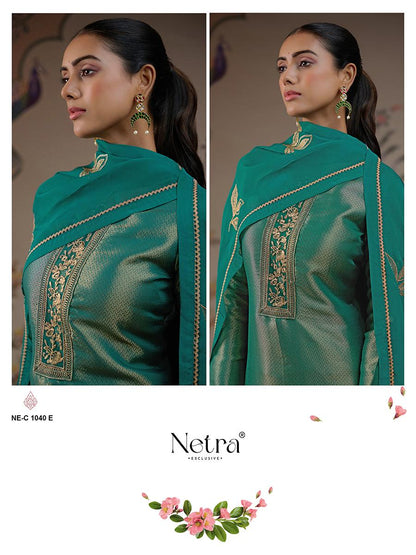 Niyati Netra Pure Bemberg Pant Style Suits Exporter India