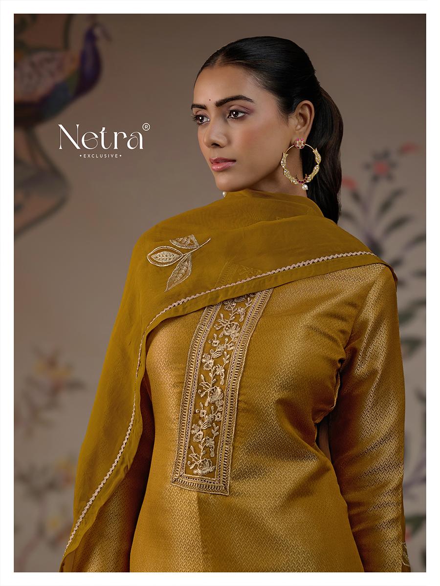 Niyati Netra Pure Bemberg Pant Style Suits Exporter India