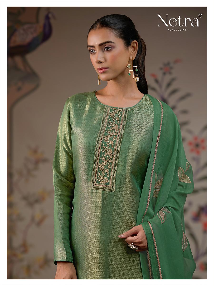 Niyati Netra Pure Bemberg Pant Style Suits Exporter India