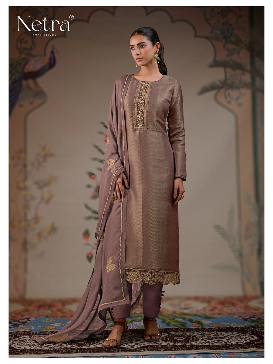 Niyati Netra Pure Bemberg Pant Style Suits Exporter India