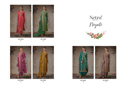 Niyati Netra Pure Bemberg Pant Style Suits Exporter India