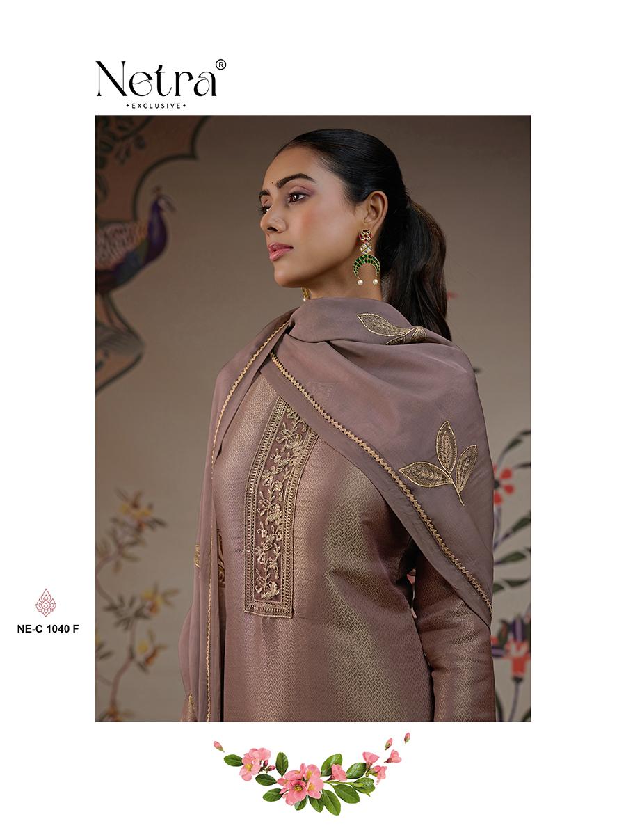 Niyati Netra Pure Bemberg Pant Style Suits Exporter India