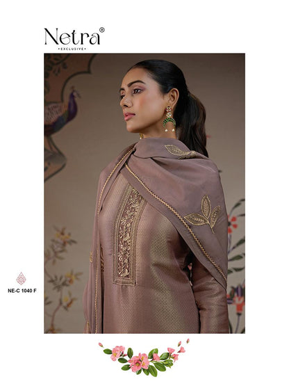 Niyati Netra Pure Bemberg Pant Style Suits Exporter India