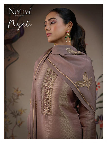 Niyati Netra Pure Bemberg Pant Style Suits Exporter India