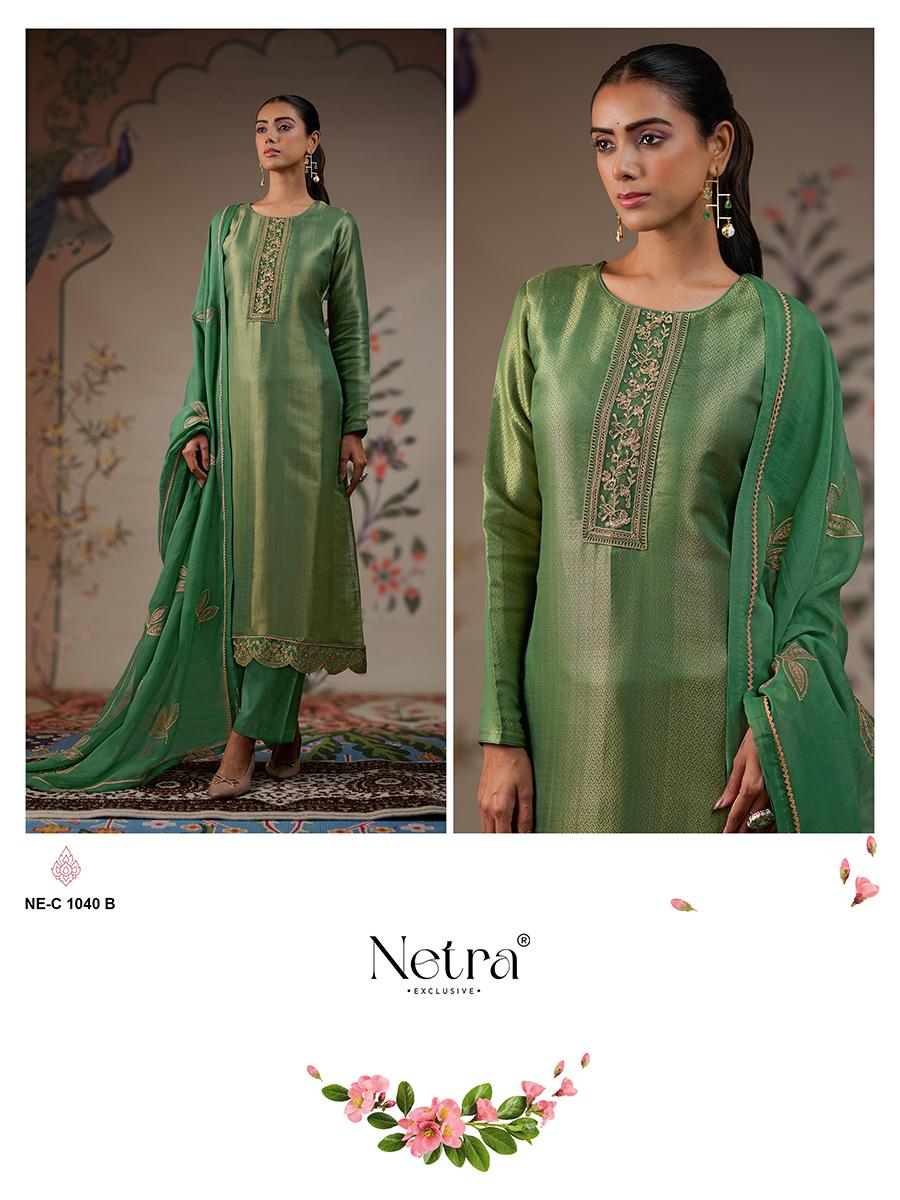 Niyati Netra Pure Bemberg Pant Style Suits Exporter India