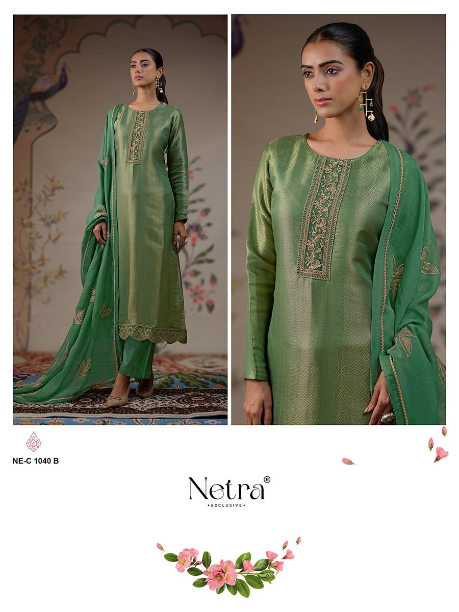 Niyati Netra Pure Bemberg Pant Style Suits Exporter India