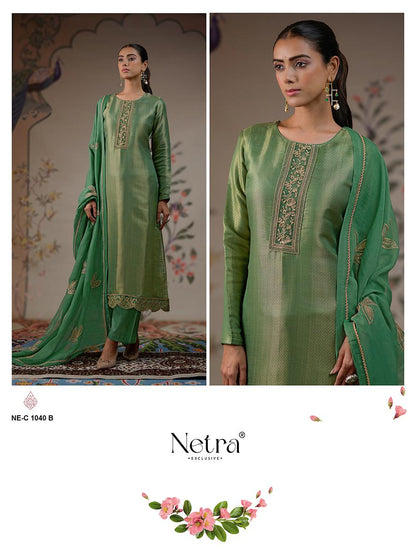 Niyati Netra Pure Bemberg Pant Style Suits Exporter India