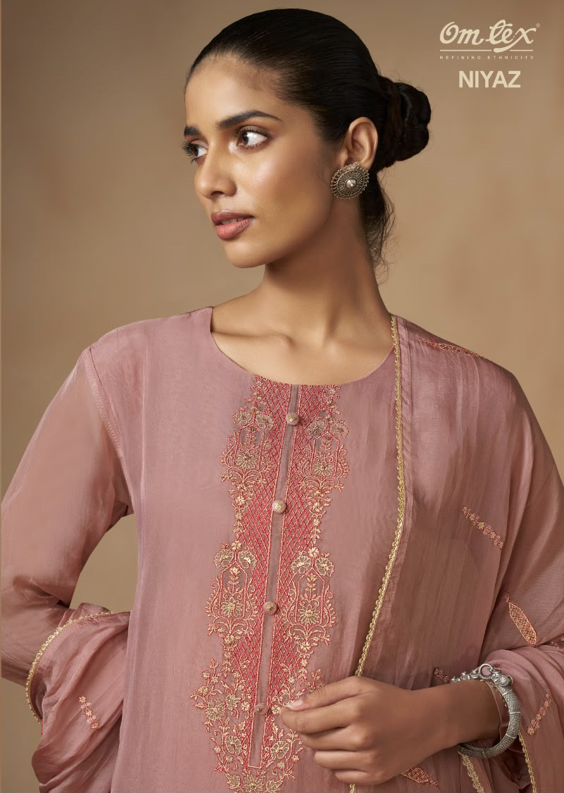 Niyaz Omtex Organza Pant Style Suits Manufacturer Gujarat