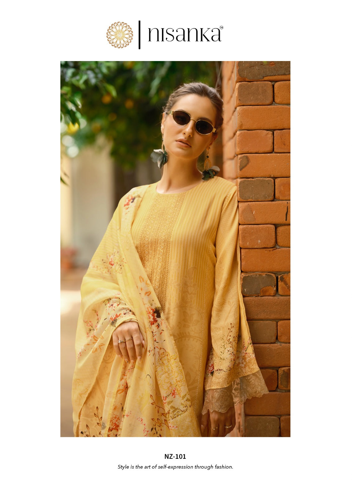 Nizaam Nisanka Lawn Cotton Karachi Salwar Suits Manufacturer Ahmedabad