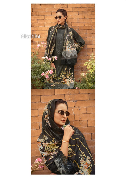 Nizaam Nisanka Lawn Cotton Karachi Salwar Suits Manufacturer Ahmedabad