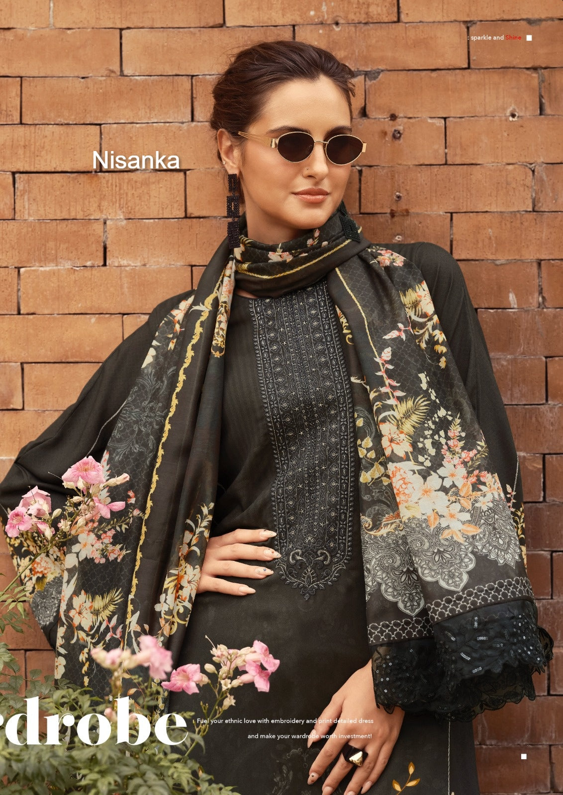 Nizaam Nisanka Lawn Cotton Karachi Salwar Suits Manufacturer Ahmedabad