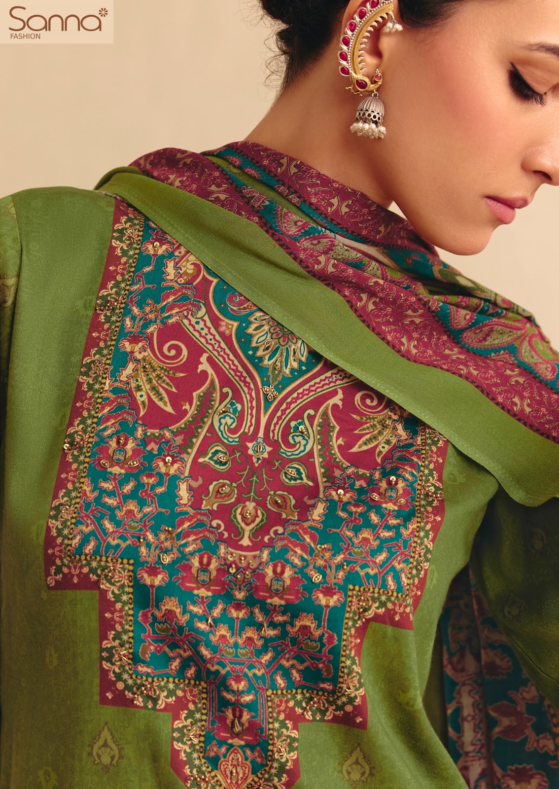 Nizam Sanna Fashion Jam Cotton Pant Style Suits Supplier Gujarat