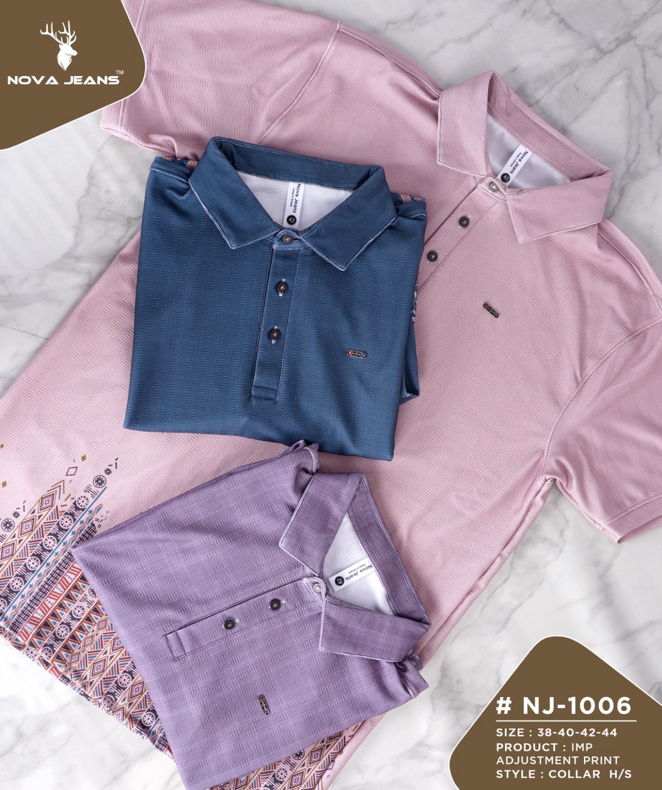 Nj 1006 Nova Jeans Lycra Mens Tshirts Supplier Gujarat
