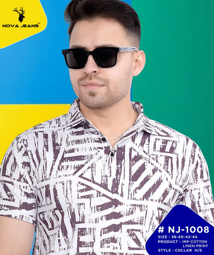 Nj 1008 Nova Jeans Cotton Lycra Mens Tshirts Exporter Gujarat