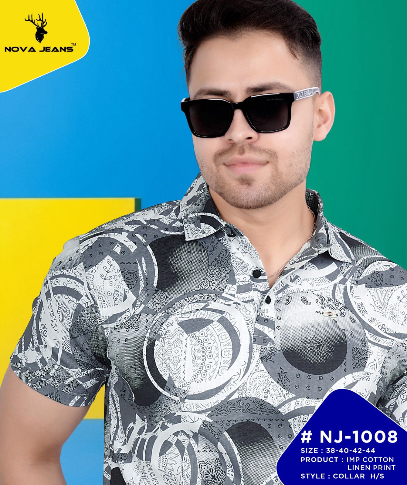 Nj 1008 Nova Jeans Cotton Lycra Mens Tshirts Exporter Gujarat