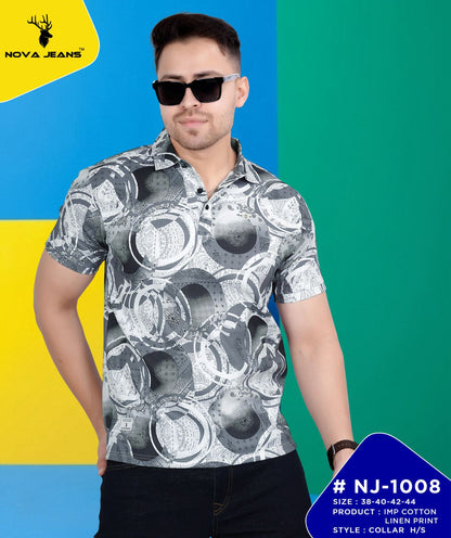 Nj 1008 Nova Jeans Cotton Lycra Mens Tshirts Exporter Gujarat