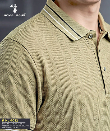 Nj 1012 Nova Jeans Jacquard Mens Tshirts Supplier Ahmedabad