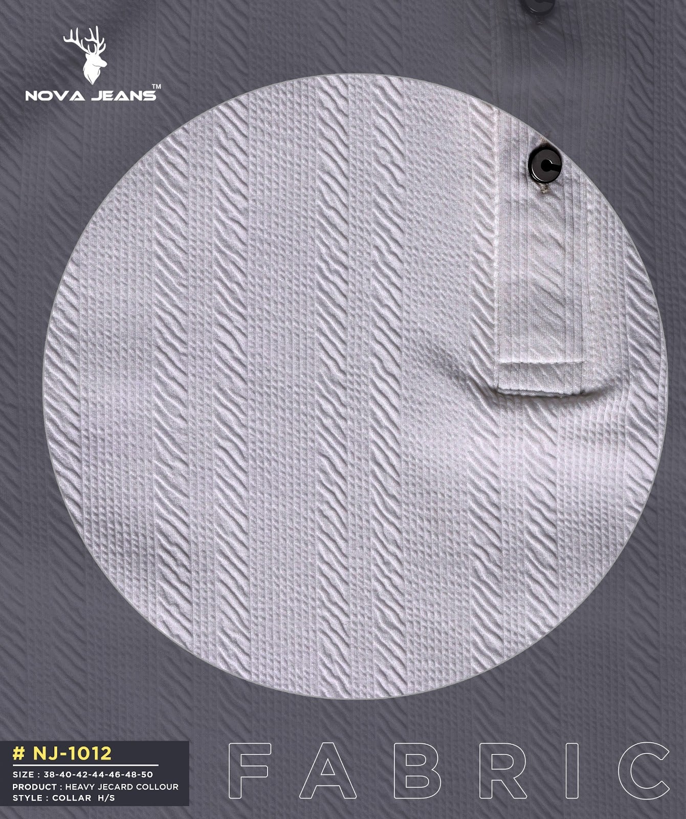 Nj 1012 Nova Jeans Jacquard Mens Tshirts Supplier Ahmedabad