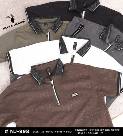 Nj 998 Nova Jeans Jacquard Mens Tshirts Supplier India