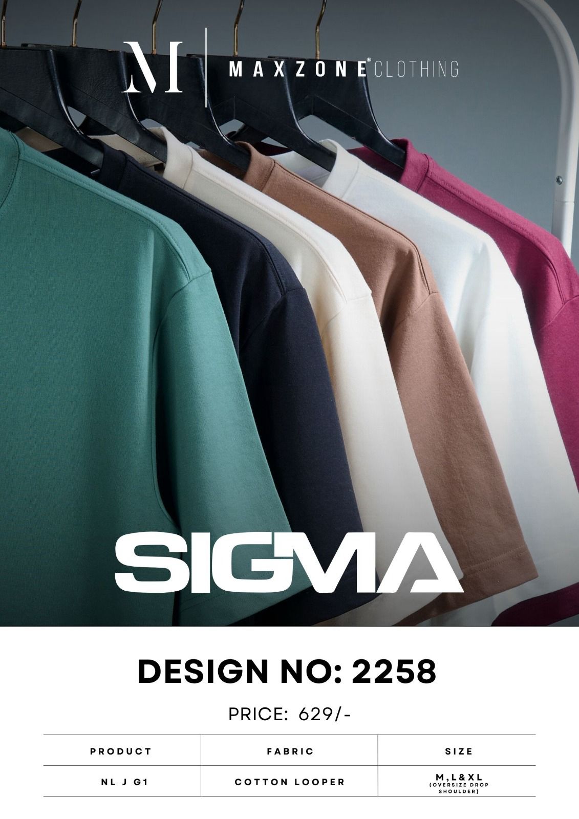 Nl J G1 Design 2258 Maxzone Clothing Cotton Looper Mens Tshirts Supplier Gujarat