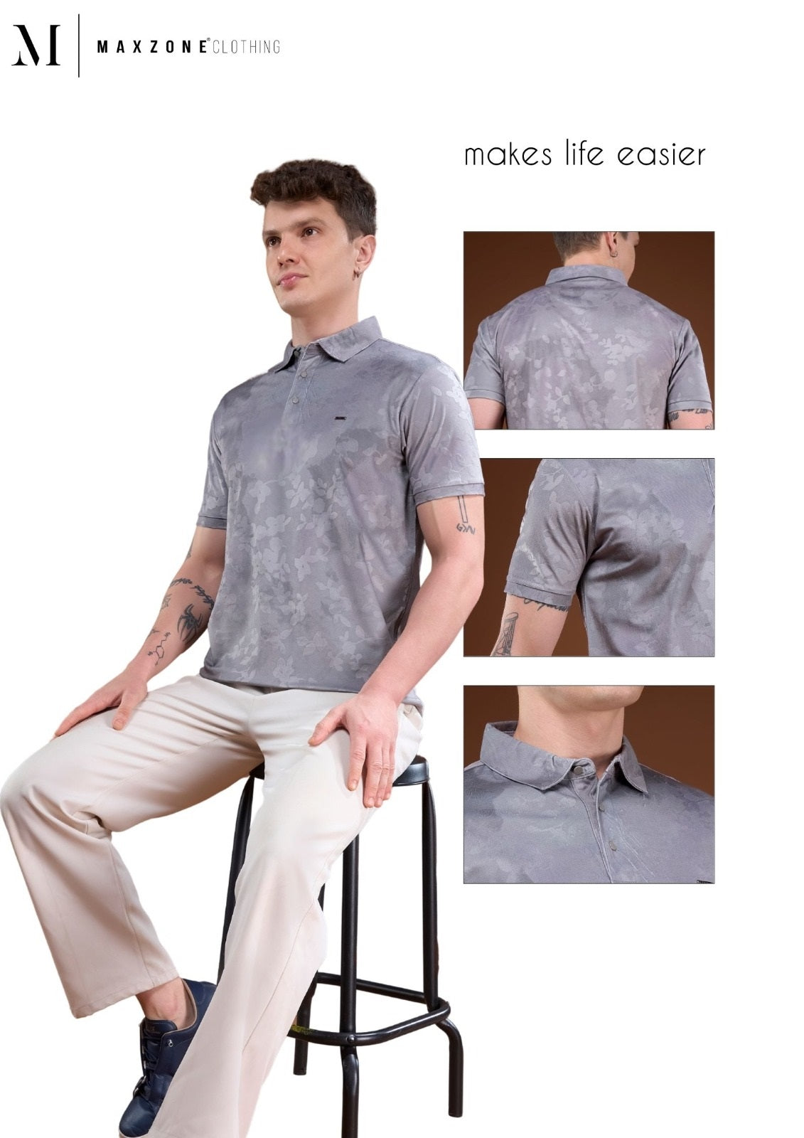 Nl J K001 Dn 2767 Maxzone Clothing Knit Mens Tshirts Manufacturer Ahmedabad
