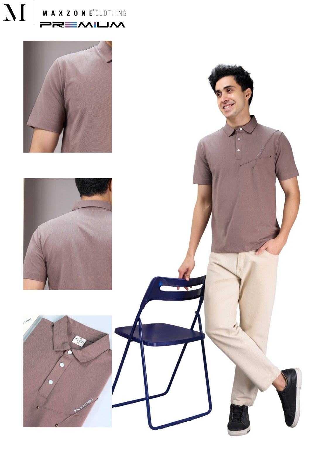 Nl J K03 2922 Polo Maxzone Clothing Lycra Mens Tshirts Wholesale Price