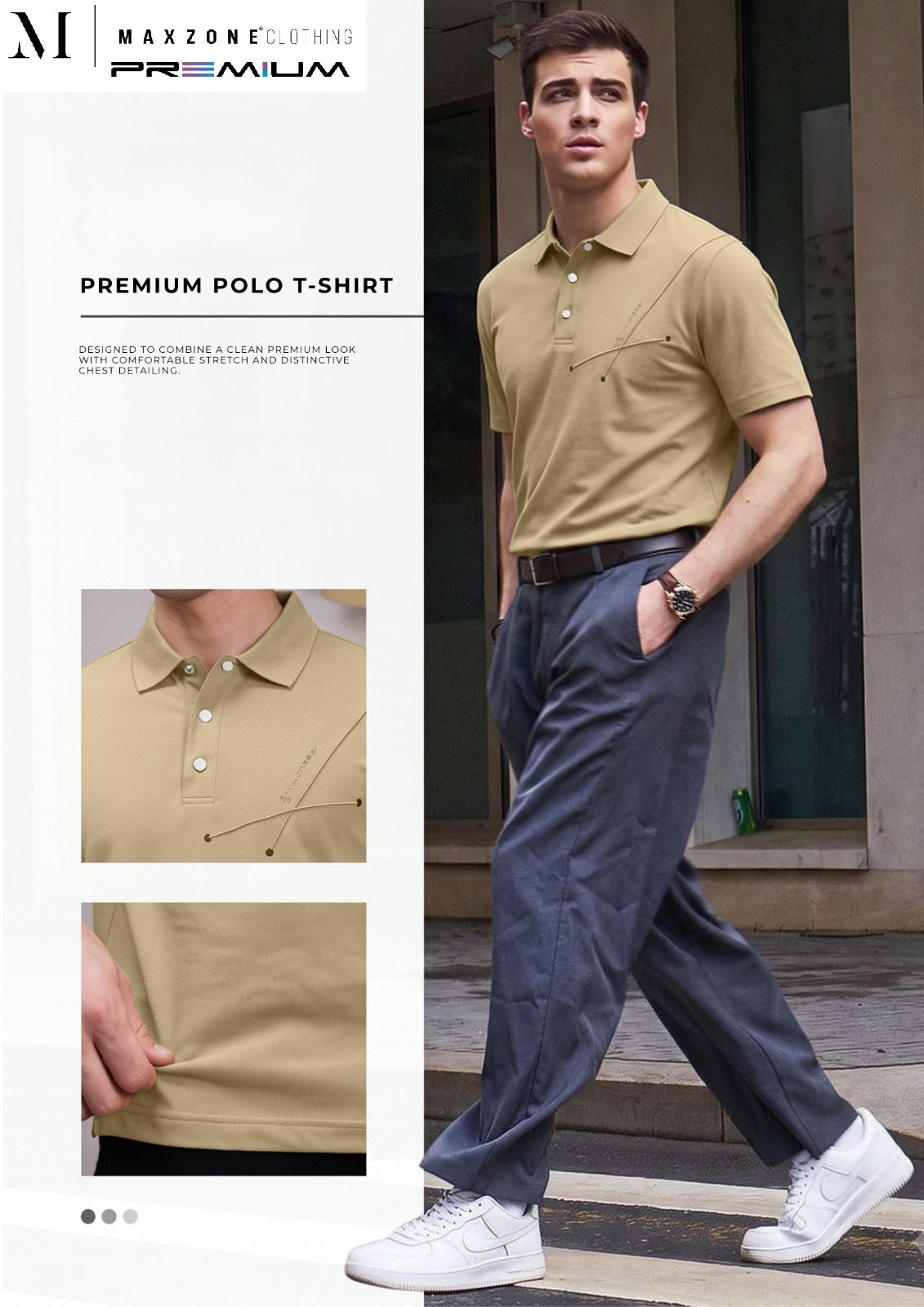 Nl J K03 2922 Polo Maxzone Clothing Lycra Mens Tshirts Wholesale Price