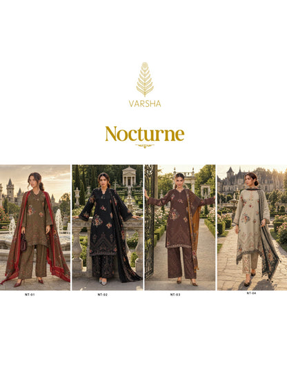 Nocturne Varshaa Viscose Pashmina Suits Wholesale Price
