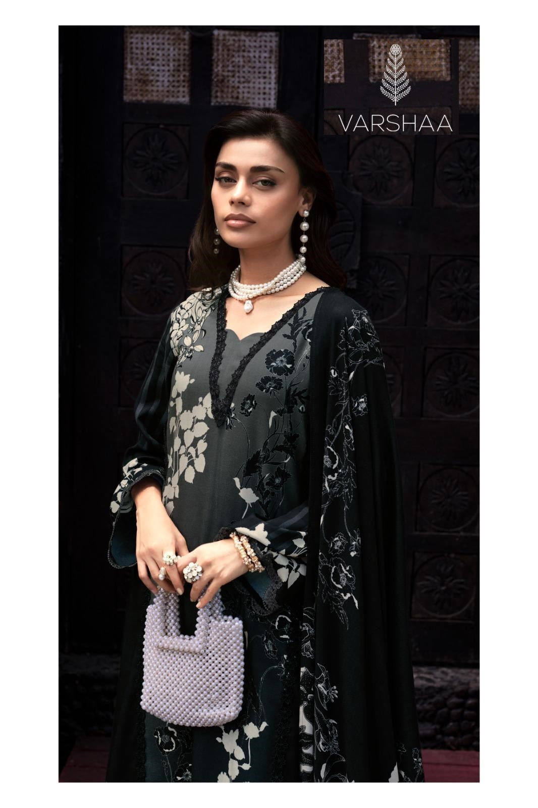 Noir Edit Varshaa Viscose Pashmina Suits Supplier Gujarat