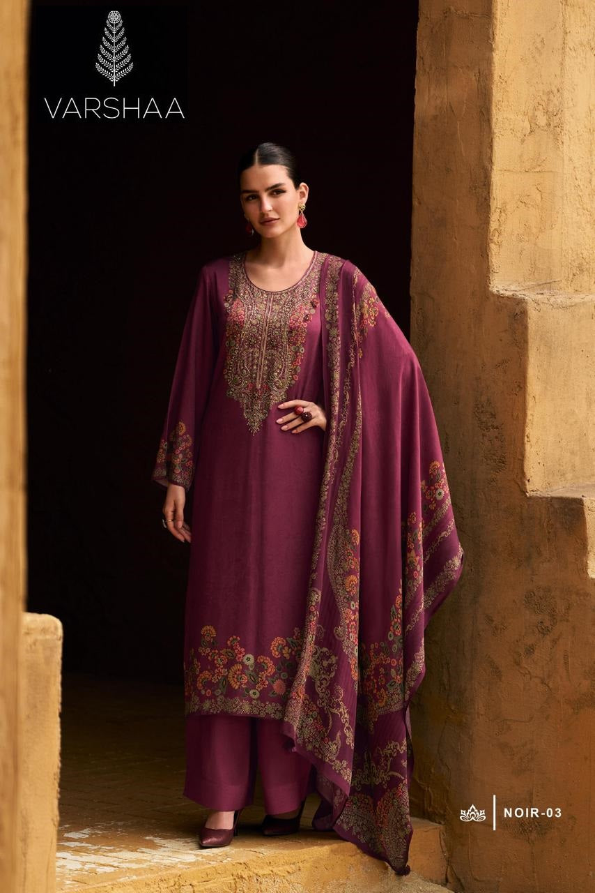 Noir Varshaa Pashmina Suits Supplier India