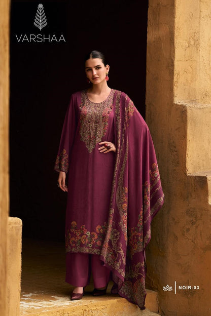 Noir Varshaa Pashmina Suits Supplier India