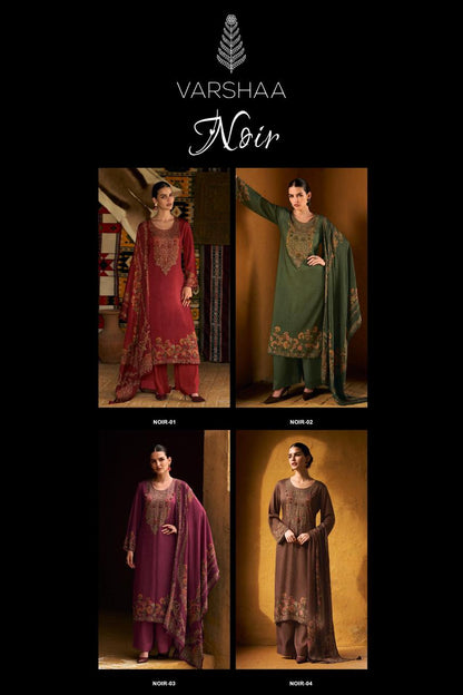Noir Varshaa Pashmina Suits Supplier India