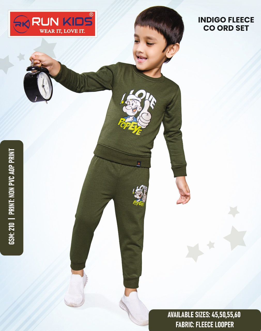 Non Pvc 3110 Run Kids Looper Boys Co Ord Set Supplier Gujarat
