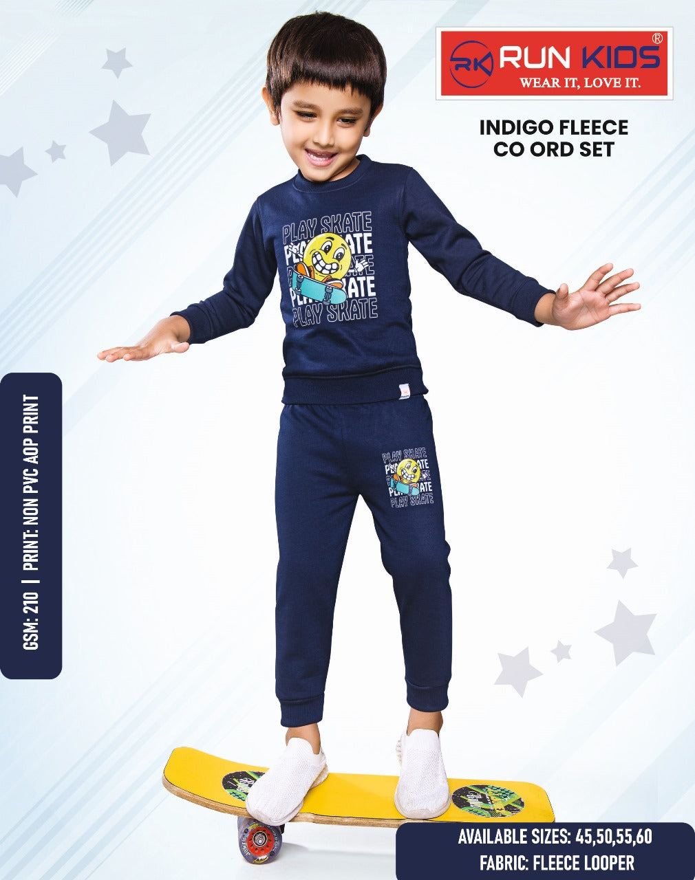 Non Pvc 3110 Run Kids Looper Boys Co Ord Set Supplier Gujarat