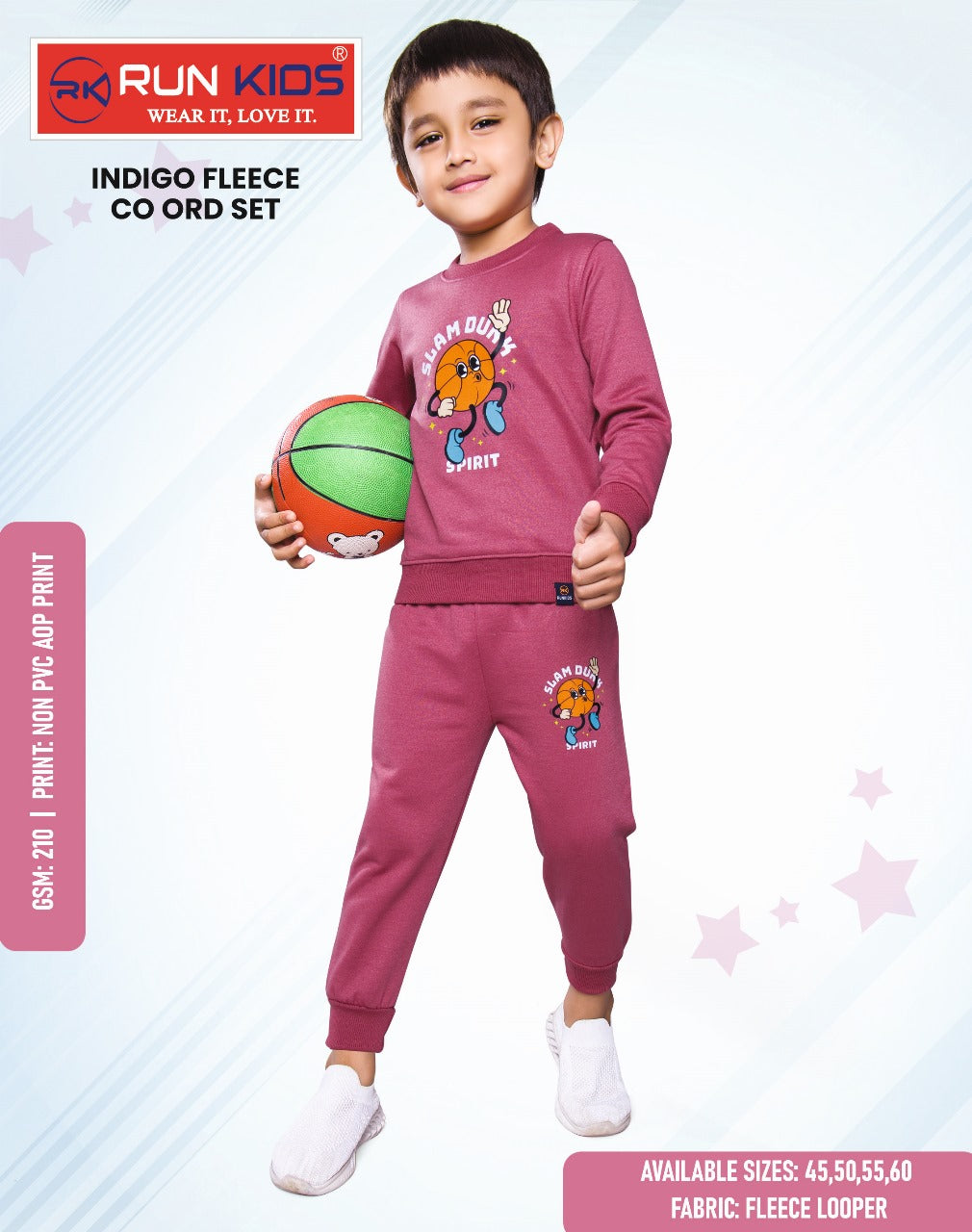 Non Pvc 3110 Run Kids Looper Boys Co Ord Set Supplier Gujarat