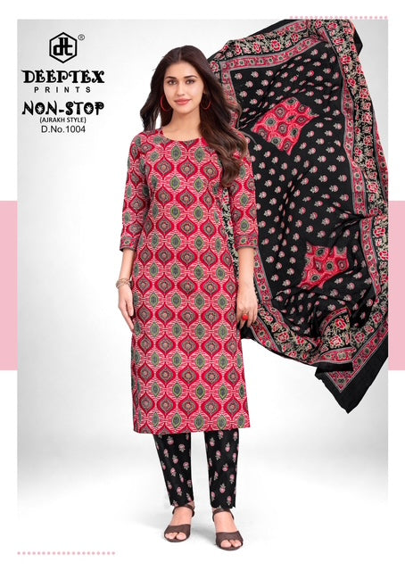 Non Stop Vol 1 Ajrakh Style Deeptex Prints Cotton Dress Material Exporter India