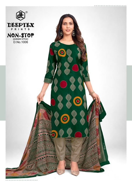 Non Stop Vol 1 Ajrakh Style Deeptex Prints Cotton Dress Material Exporter India