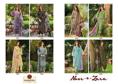 Noor-E-Zara Haniya Print Cotton Karachi Salwar Suits Exporter Gujarat