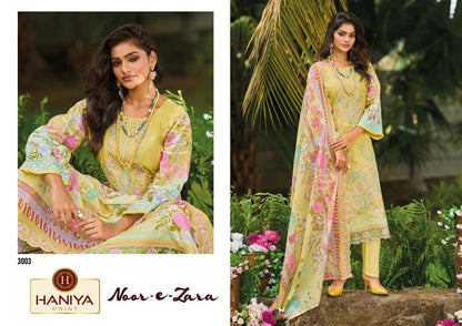 Noor-E-Zara Haniya Print Cotton Karachi Salwar Suits Exporter Gujarat