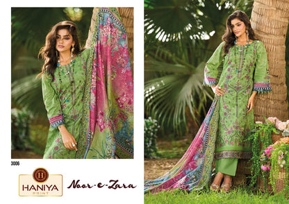 Noor-E-Zara Haniya Print Cotton Karachi Salwar Suits Exporter Gujarat