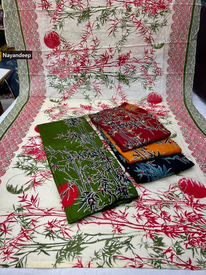 Noor 0303 Nayandeep Jaam Cotton Salwar Suits Wholesaler Gujarat