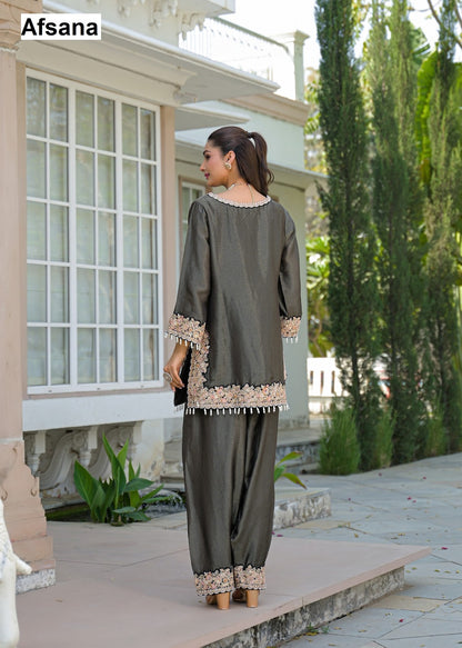 Noor 2 Afsana Tissue Pakistani Readymade Suits Supplier