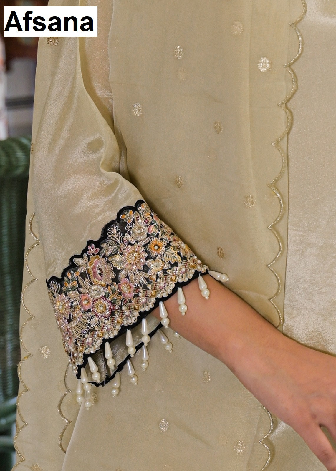 Noor 2 Afsana Tissue Pakistani Readymade Suits Supplier